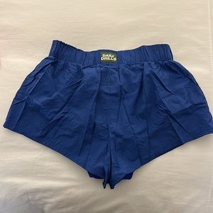 DAILY DRILLS Blue Nylon Shorts
